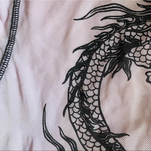 MESH PURPLE DRAGON TEE - Picture 3 of 3